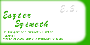 eszter szimeth business card